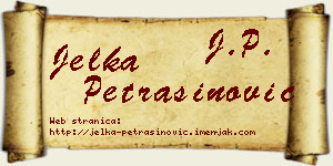 Jelka Petrašinović vizit kartica